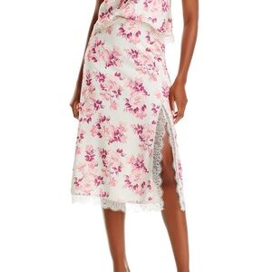 NWT Lucy Paris Reza Lace Trim Skirt Size S